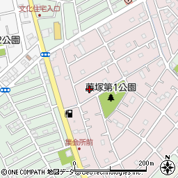 埼玉県春日部市六軒町55周辺の地図