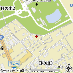 埼玉県上尾市日の出周辺の地図