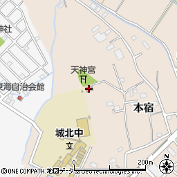 本宿公民館周辺の地図