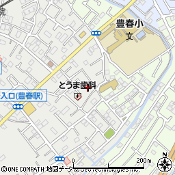 埼玉県春日部市上蛭田460周辺の地図
