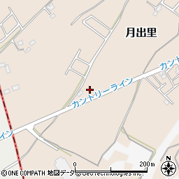 茨城県稲敷市月出里1202-6周辺の地図