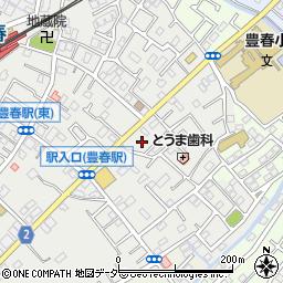 埼玉県春日部市上蛭田488周辺の地図