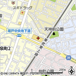 ヤオコー坂戸泉店周辺の地図