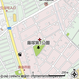 埼玉県春日部市六軒町57周辺の地図