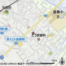 埼玉県春日部市上蛭田491周辺の地図