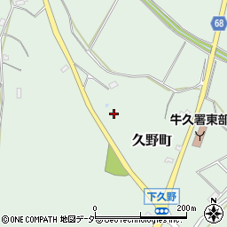 茨城県牛久市久野町1095周辺の地図