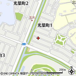 千葉県野田市光葉町周辺の地図