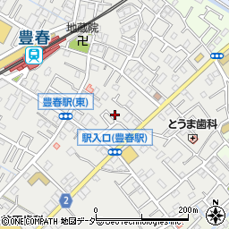 埼玉県春日部市上蛭田517周辺の地図