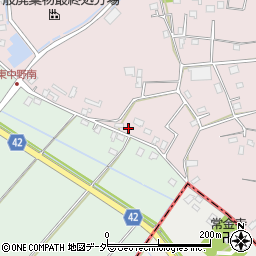 埼玉県春日部市東中野323周辺の地図