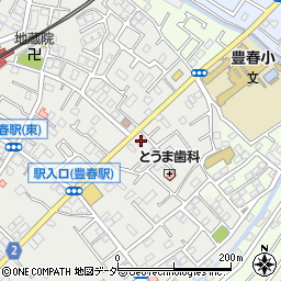 埼玉県春日部市上蛭田492周辺の地図