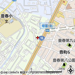 埼玉県春日部市増富725-3周辺の地図