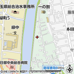 埼玉県春日部市藤塚636周辺の地図
