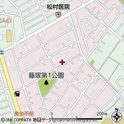 埼玉県春日部市六軒町109周辺の地図