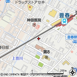 埼玉県春日部市上蛭田121周辺の地図