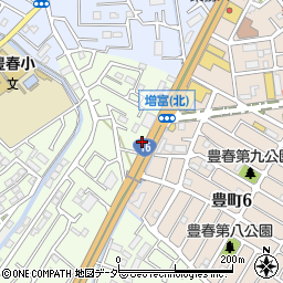埼玉県春日部市増富727周辺の地図