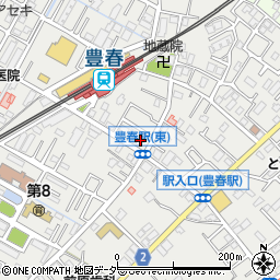 埼玉県春日部市上蛭田255周辺の地図