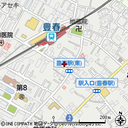 埼玉県春日部市上蛭田256周辺の地図