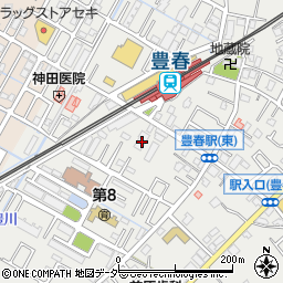 埼玉県春日部市上蛭田135周辺の地図