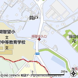 禅福寺入口周辺の地図