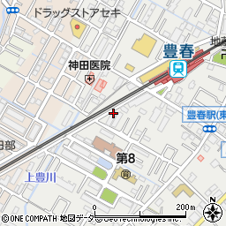 埼玉県春日部市上蛭田119周辺の地図