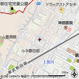 埼玉県春日部市道口蛭田周辺の地図