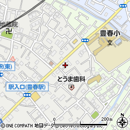 埼玉県春日部市上蛭田444周辺の地図