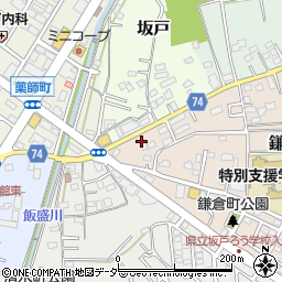 埼玉県坂戸市鎌倉町1-4周辺の地図