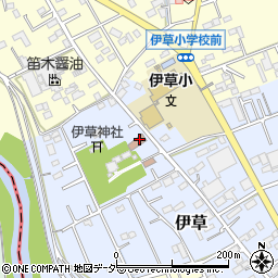 伊草公民館周辺の地図