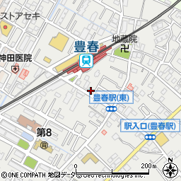 埼玉県春日部市上蛭田258周辺の地図