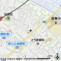 埼玉県春日部市上蛭田496周辺の地図