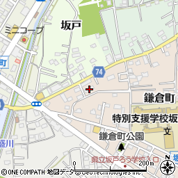 埼玉県坂戸市鎌倉町2-38周辺の地図