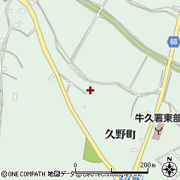 茨城県牛久市久野町1087周辺の地図