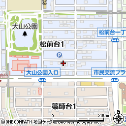 松前台育英館コーポ周辺の地図