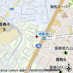 埼玉県春日部市増富732周辺の地図