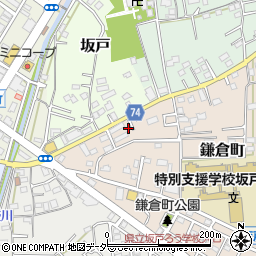 埼玉県坂戸市鎌倉町2-3周辺の地図