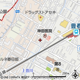 埼玉県春日部市上蛭田125周辺の地図
