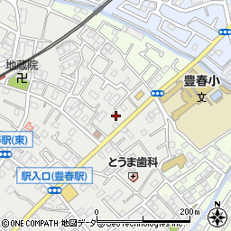 埼玉県春日部市上蛭田498周辺の地図