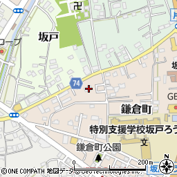 埼玉県坂戸市鎌倉町2-4周辺の地図