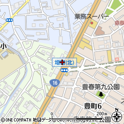 埼玉県春日部市増富736周辺の地図