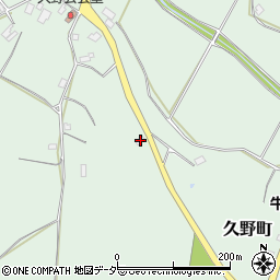 茨城県牛久市久野町1121周辺の地図