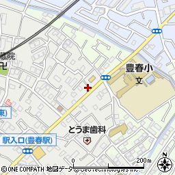埼玉県春日部市上蛭田442周辺の地図