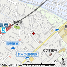 埼玉県春日部市上蛭田407周辺の地図