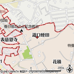 埼玉県春日部市道口蛭田38周辺の地図