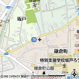 埼玉県坂戸市鎌倉町2-7周辺の地図