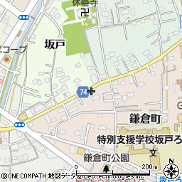埼玉県坂戸市鎌倉町2-6周辺の地図