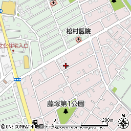 埼玉県春日部市六軒町71周辺の地図