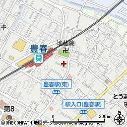 埼玉県春日部市上蛭田245周辺の地図
