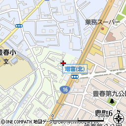 埼玉県春日部市増富738周辺の地図