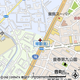 埼玉県春日部市増富754周辺の地図