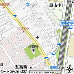 埼玉県上尾市原市736周辺の地図